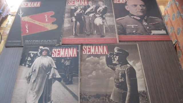 5 revistas Semana de 1940 y 1941