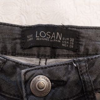 Bermudas vaquero negro