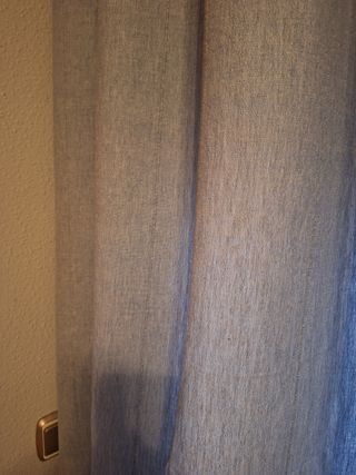 Cortinas lino azul IKEA