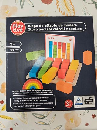 Juego cálculo madera Playtive Montessori