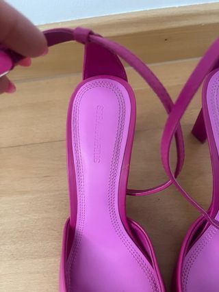 Zapatos tacón rosa mujer - Talla 40
