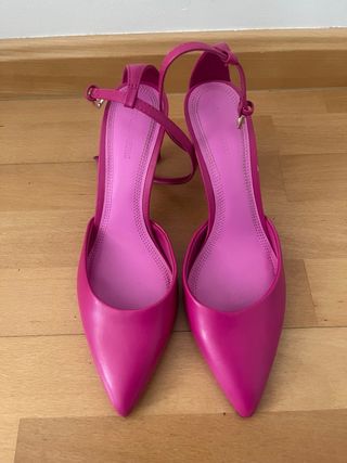 Zapatos tacón rosa mujer - Talla 40