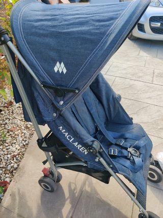 Carrito Maclaren Texas: Carro paseo azul