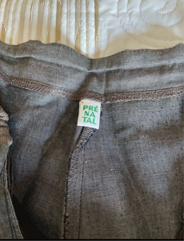 Traje pantalón lino gris oscuro