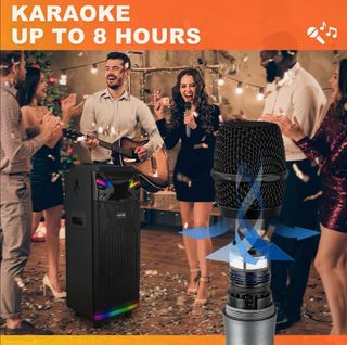 Altavoz karaoke 2 microfonos
