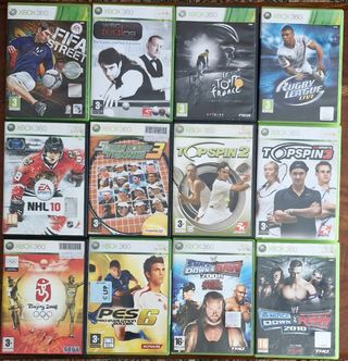 🇪🇦 Lote 12 juegos deportes Xbox 360 Rugby League