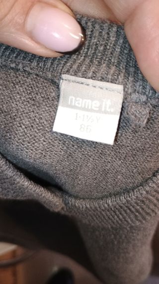 Gilet Name it bimbo 12-18 mesi 86cm grigio