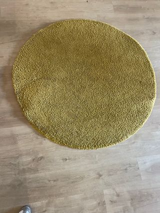 Alfombra redonda amarilla - 130cm