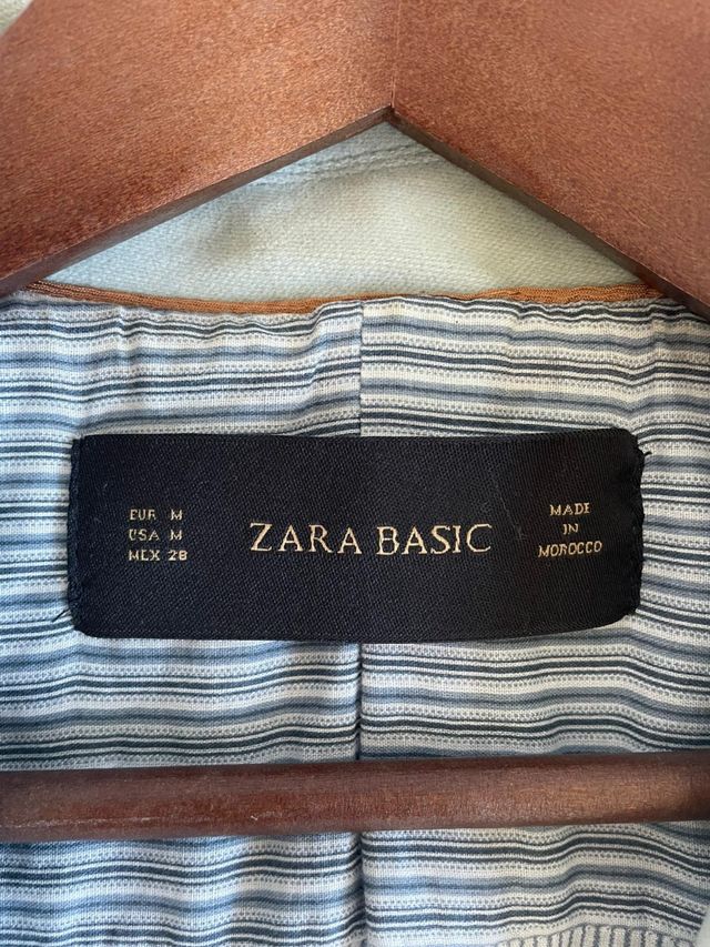 Americana Zara terciopelo verde agua