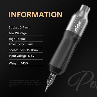 Máquina rotativa tatuaje estilo bolígrafo+maletín