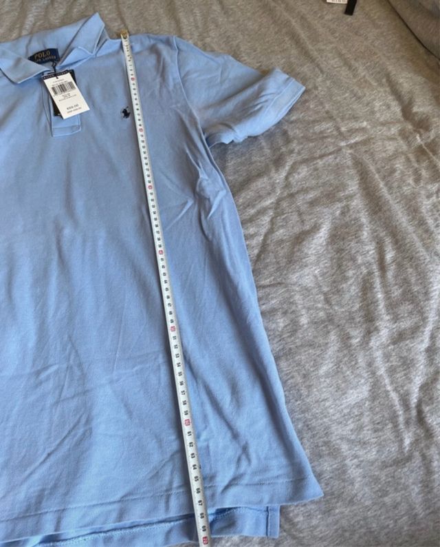 3 Polos Ralph Lauren M - Azul, Rosa, azul