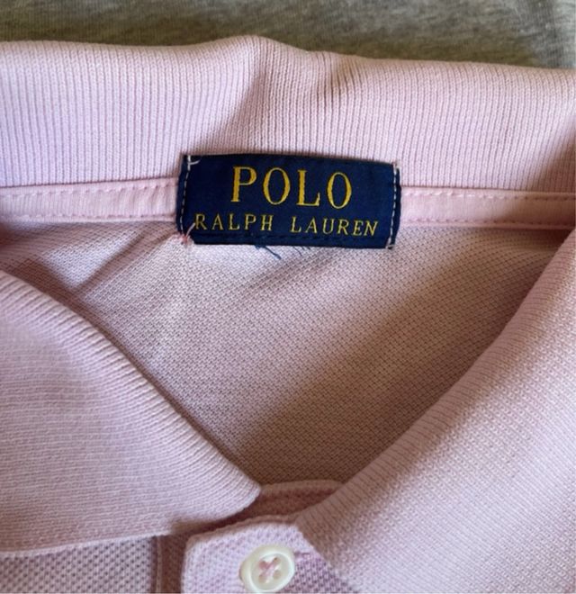 3 Polos Ralph Lauren M - Azul, Rosa, azul