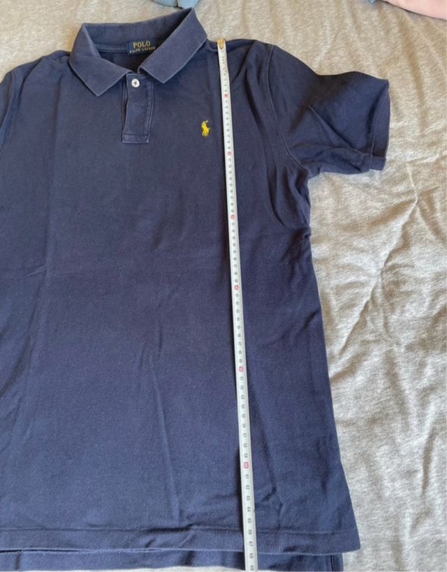 3 Polos Ralph Lauren M - Azul, Rosa, azul