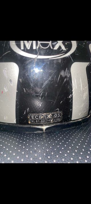 Casco Motocross Negro/Gris XL
