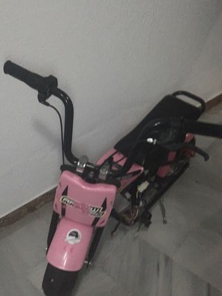 Moto eléctrica infantil rosa