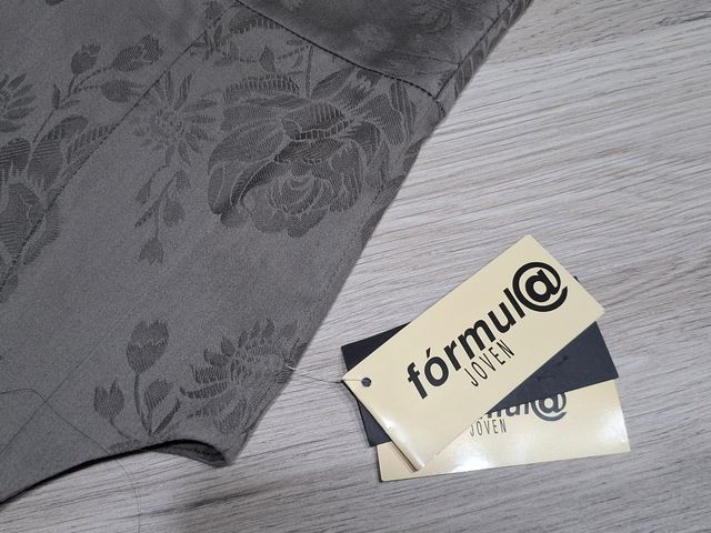 Vestido gris Formula Joven - ceremonia