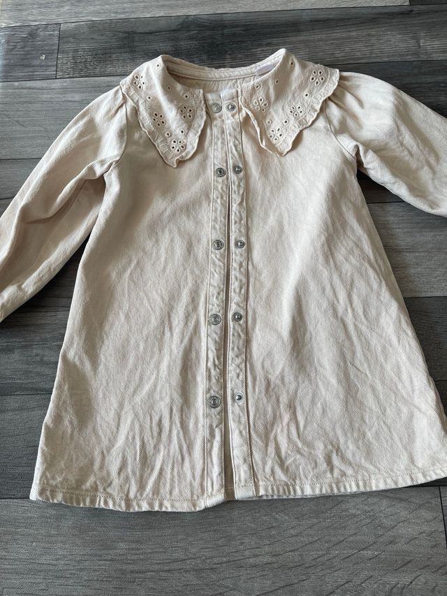 Camicia bimba collo Peter Pan Zara