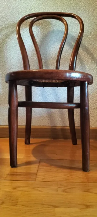 Silla Thonet vintage madera mimbre