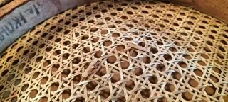 Silla Thonet vintage madera mimbre