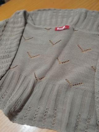 Torera beige de punto - Talla única