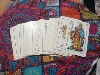 Baraja Española con foto en reverso de Franco