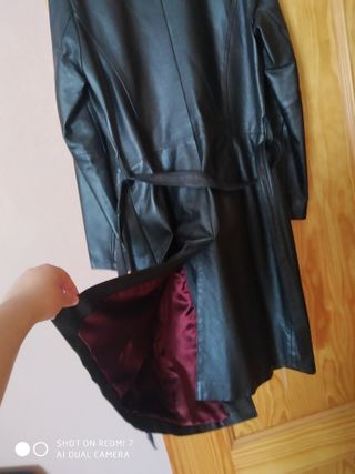Abrigo cuero