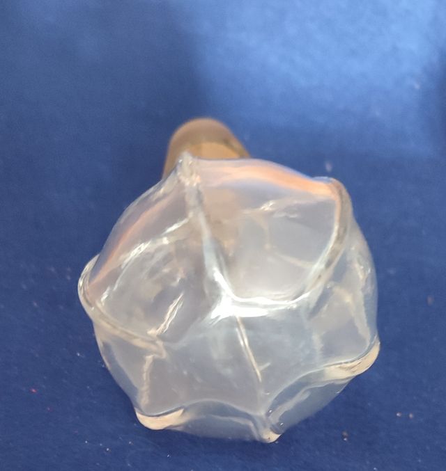 Tapón cristal soplado,de gran tamaño, antiguo.
