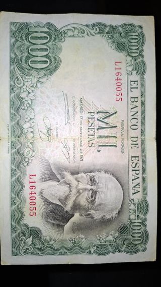 Billete 1000 Pesetas Carlos III (1976)