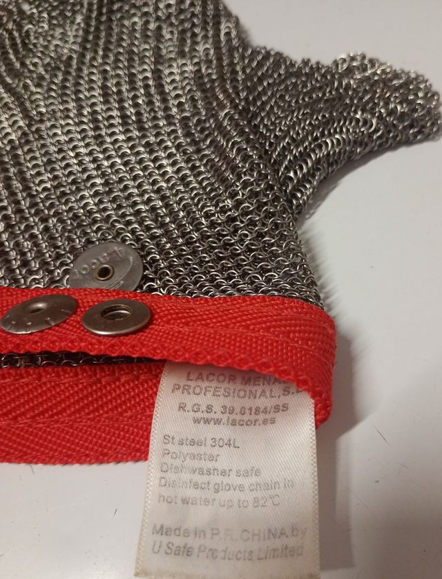 Guante de malla de acero inoxidable de LACOR