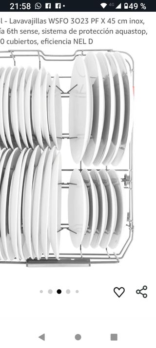 Lavavajillas Whirlpool WSF 3023 45cm