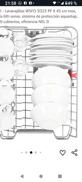 Lavavajillas Whirlpool WSF 3023 45cm