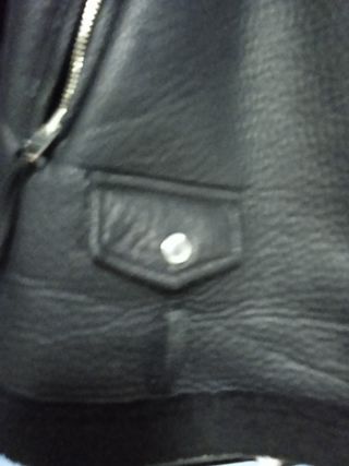 Chaqueta negra de aviador 