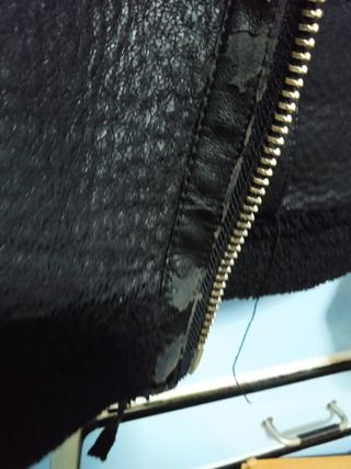 Chaqueta negra de aviador 