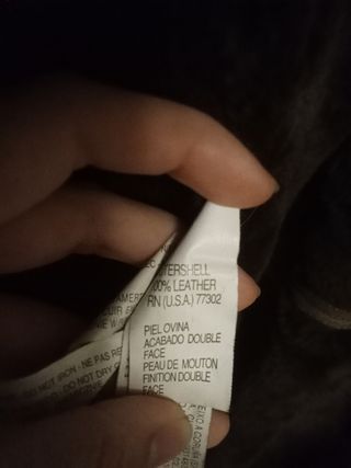 Abrigo de cuero Zara marrón 