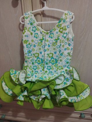 Traje gitana verde