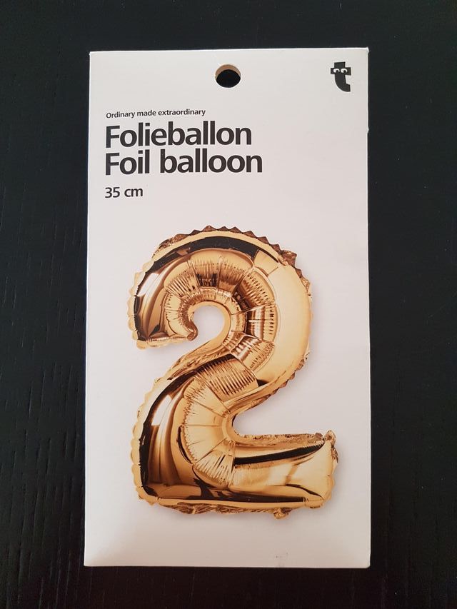 Balão de alumínio 2 anos