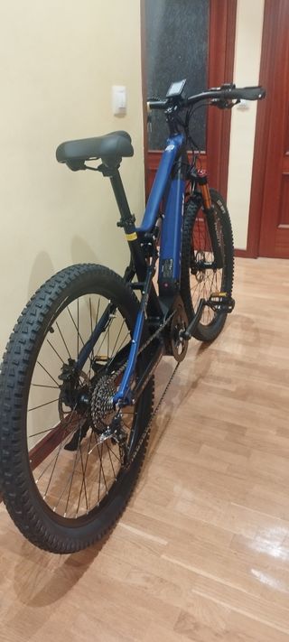 Bicicleta eléctrica doble suspensión motor central