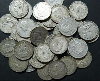 Monedas plata España 1870-1899 pmg oro lingote