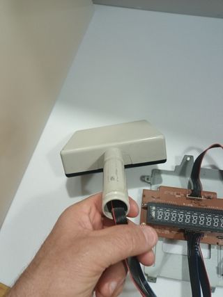 Placa visor registradora: pantalla LCD