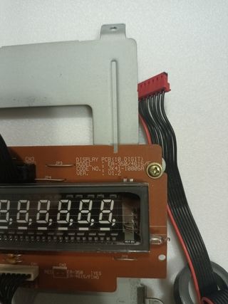 Placa visor registradora: pantalla LCD