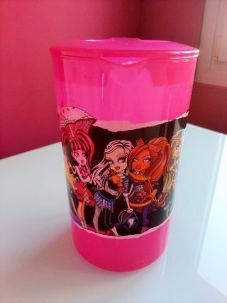 SET MENAJE MONSTER HIGH OFICIAL: 1 JARRA + 2 VASOS