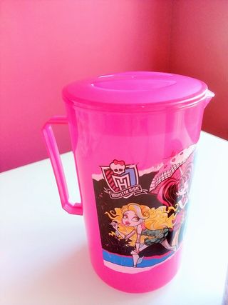 SET MENAJE MONSTER HIGH OFICIAL: 1 JARRA + 2 VASOS