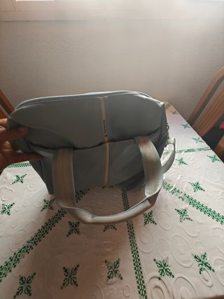 Bolso Samsonite gris - bandolera