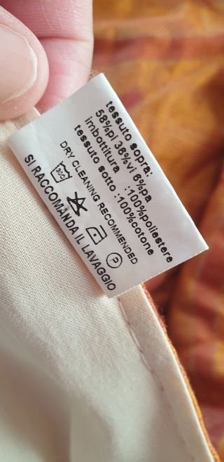 Copriletto matrimoniale arancione