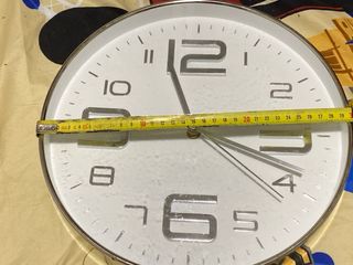 Reloj Pared Moderno - Blanco Plata moderno