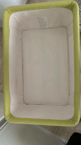 Minicuna bebé, verde claro