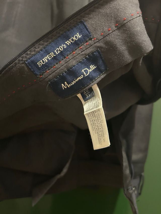 Pantalón Massimo Dutti Negro - Talla 40