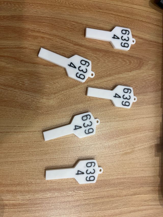 Llavero punto kilometrico ferroviario