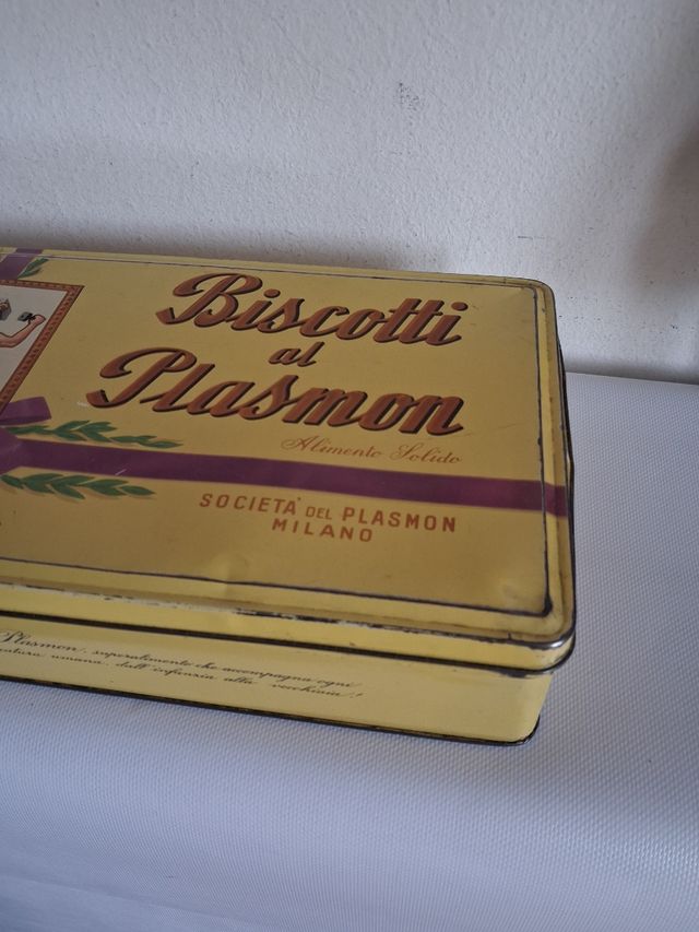 Biscotti Plasmon latta anni '50
