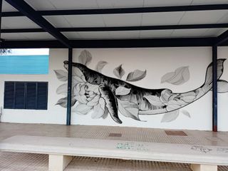 Decoración mural grafitero